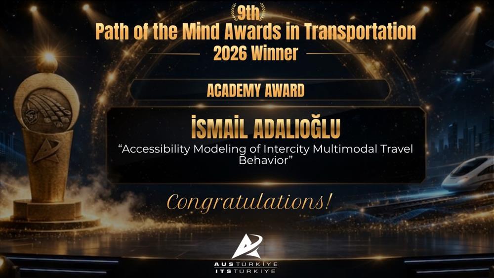 Dr. İsmail Adalıoğlu’na 9. Ulaşımda Aklın Yolu Ödülleri’nde Akademi Ödülü